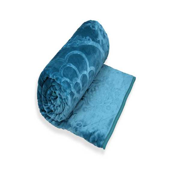 تصویر 1 از فروش عمده پتو تک نفره نسترن عروسکی و گلدار + بهترین قیمت خرید