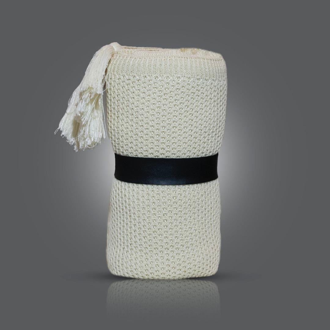 تصویر 2 از قیمت خرید پتو شال مبل بافتنی + فروش پائیزی