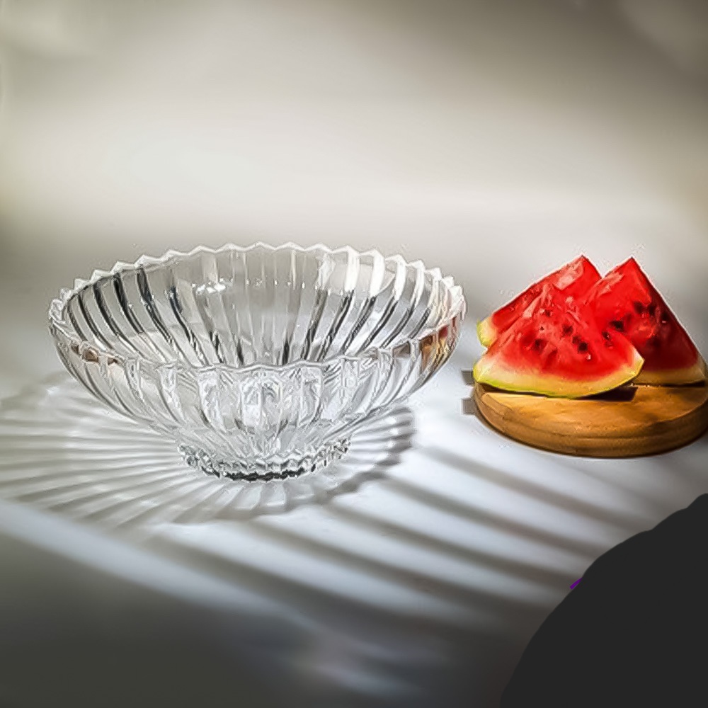 تصویر 2 از خرید عمده و قیمت اقتصادی میوه خوری بلور مدل سلین بی پایه و پایه دار