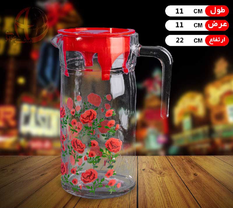 خرید عمده و قیمت مناسب پارچ بلور مدل رژینا چاپی