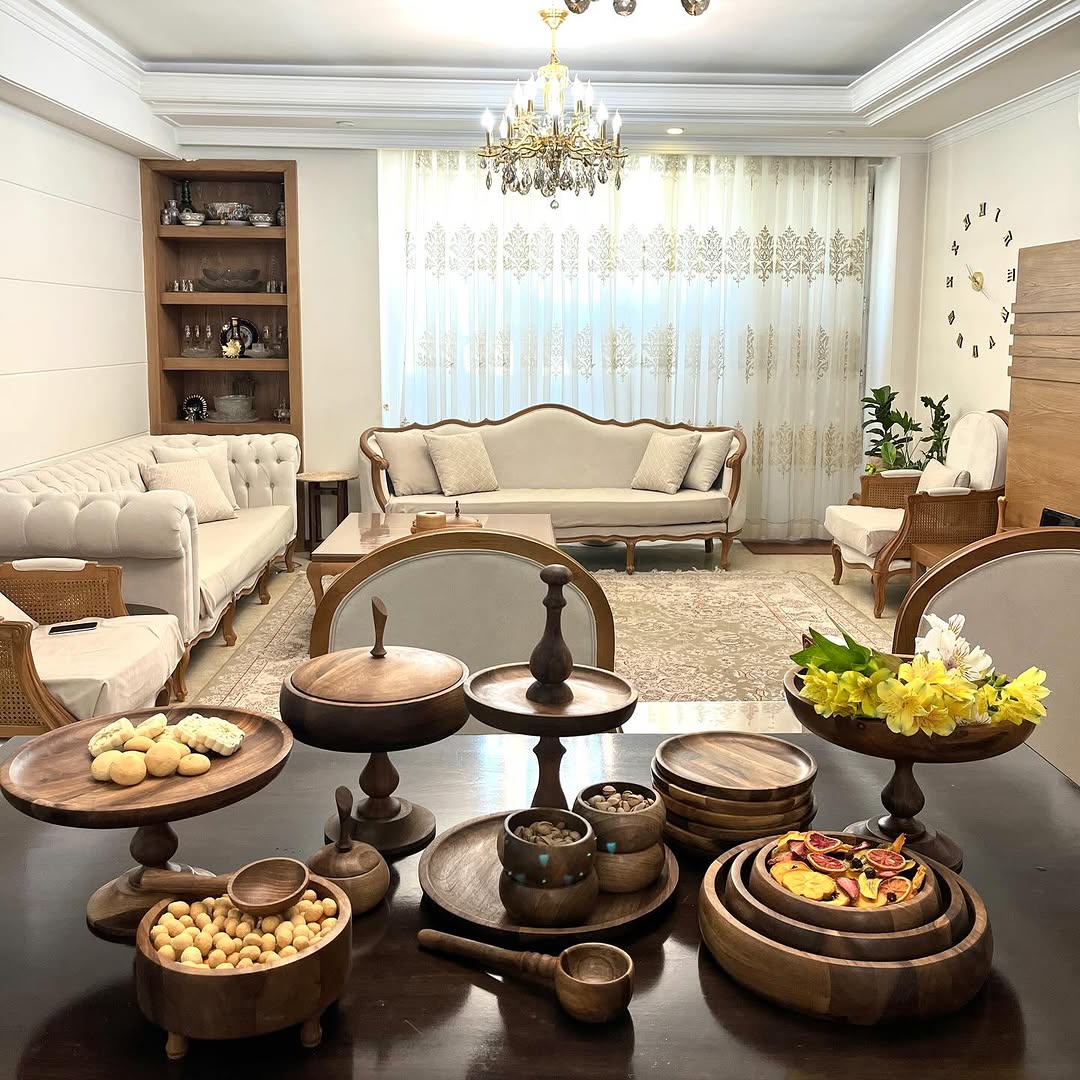فروش ست پذیرایی از جنس چوب گردو سیاه