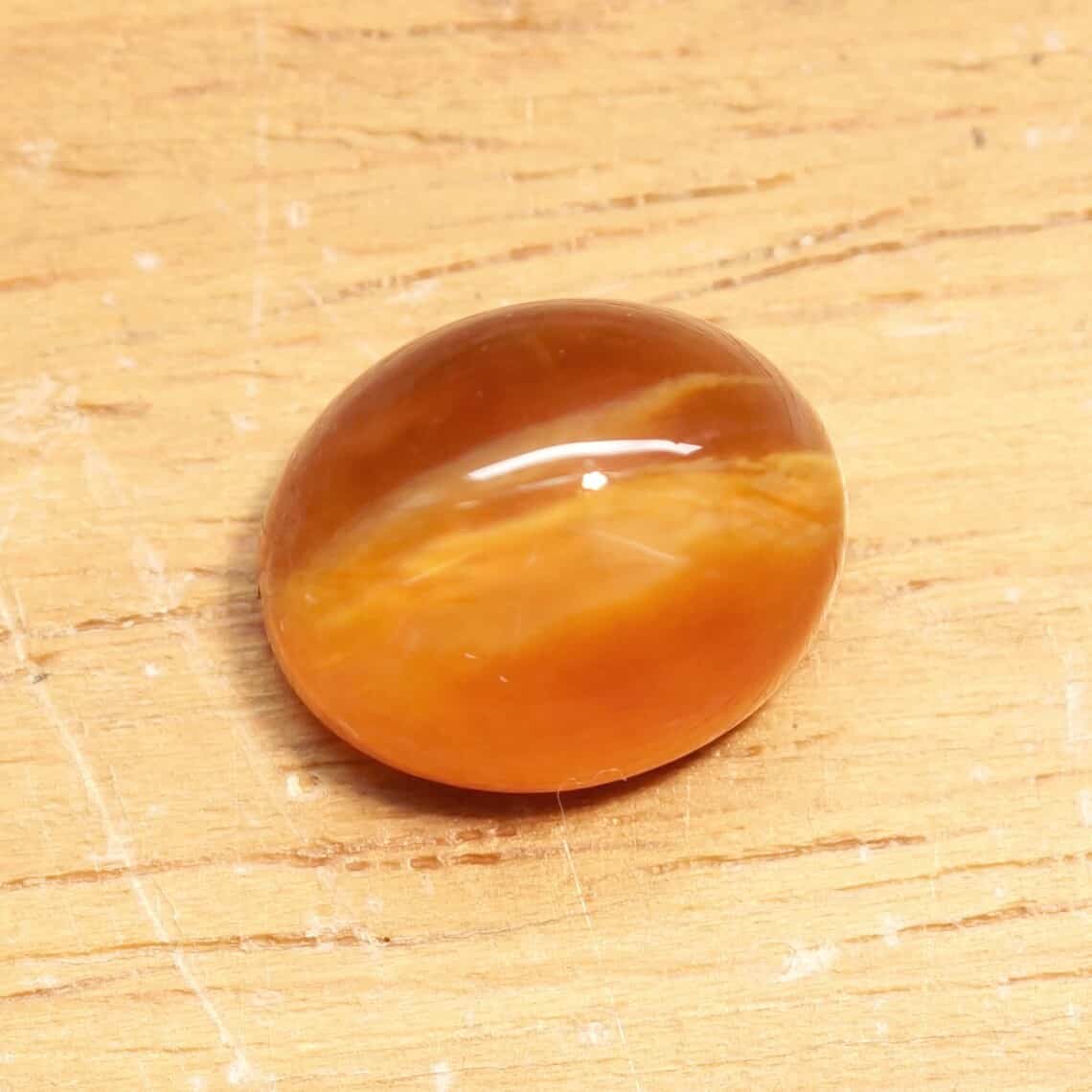 خرید نگین عقیق یمنی نارنجی شرف الشمس + قیمت فروش استثنایی