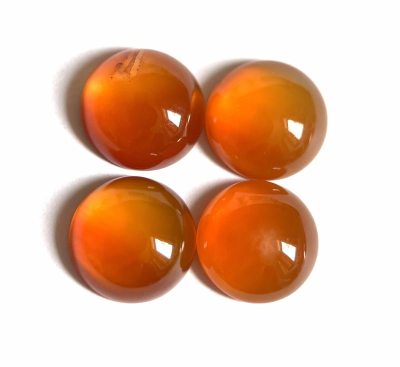 تصویر 1 از خرید نگین عقیق یمنی نارنجی شرف الشمس + قیمت فروش استثنایی