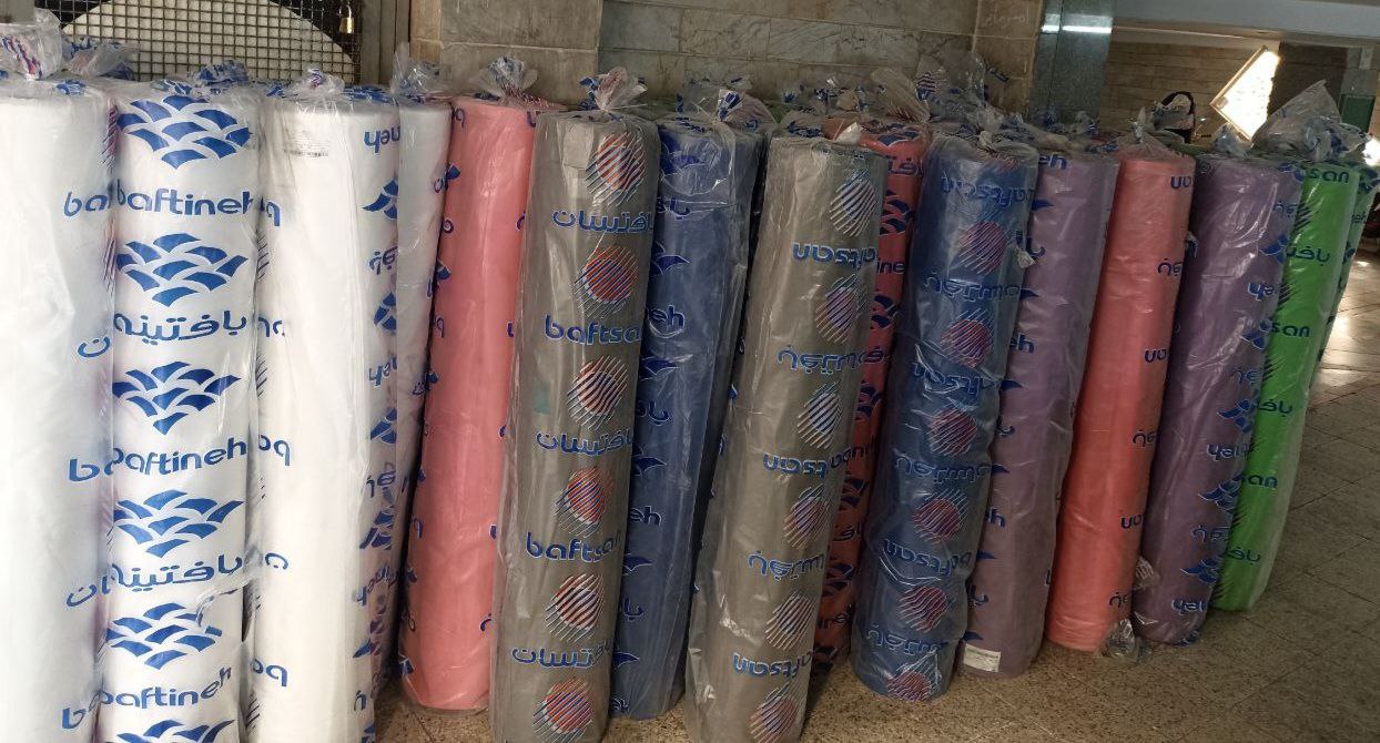 قیمت خرید عمده اسپان باند رولی عرض 160 گرماژ محتلف