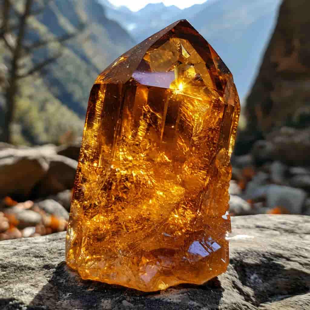 تصویر 1 از قیمت خرید سیترین طلائی طبیعی با فروش عمده