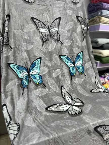 خرید و قیمت پتو دو نفره ژله ای لیزری طرح پر + فروش عمده