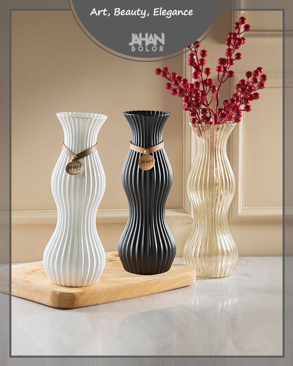 خرید عمده انواع گلدان های شیشه ای رنگی + قیمت