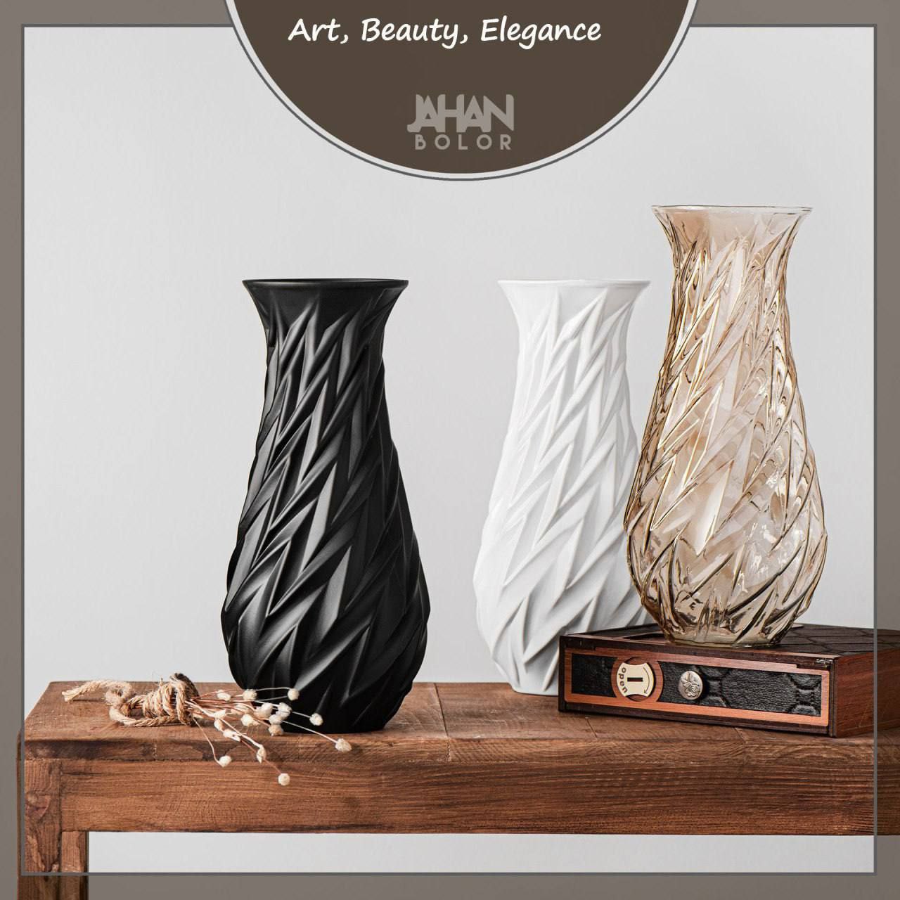 تصویر 4 از خرید عمده انواع گلدان های شیشه ای رنگی + قیمت