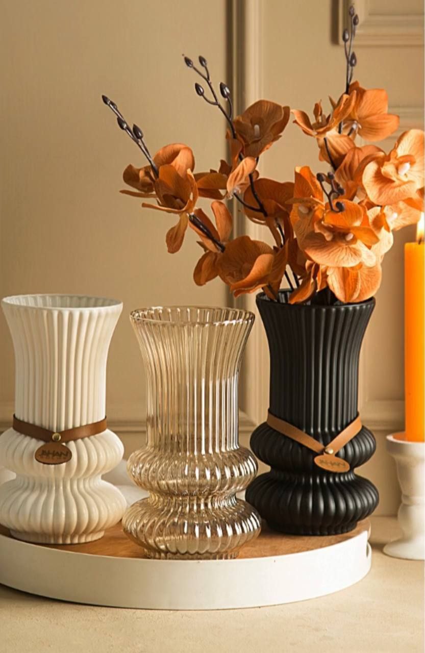 تصویر 2 از خرید عمده انواع گلدان های شیشه ای رنگی + قیمت