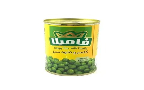 قیمت خرید کنسرو نخود فرنگی فامیلا با فروش عمده