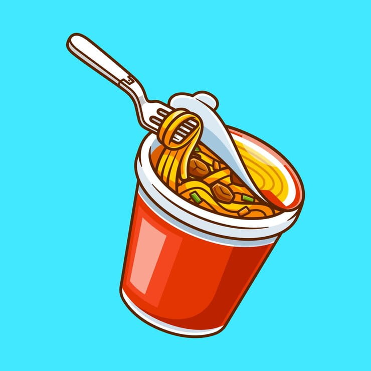 تصویر 4 از قیمت نودل لیوانی با طعم تند + خرید باور نکردنی