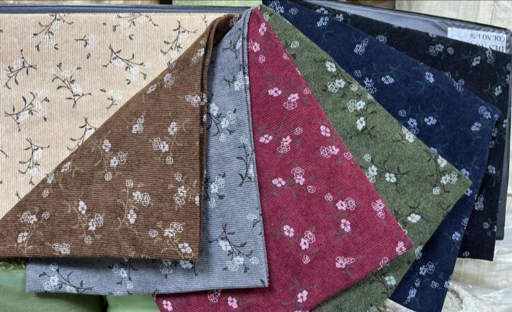 فروش مخمل کبریتی ریز گلدار