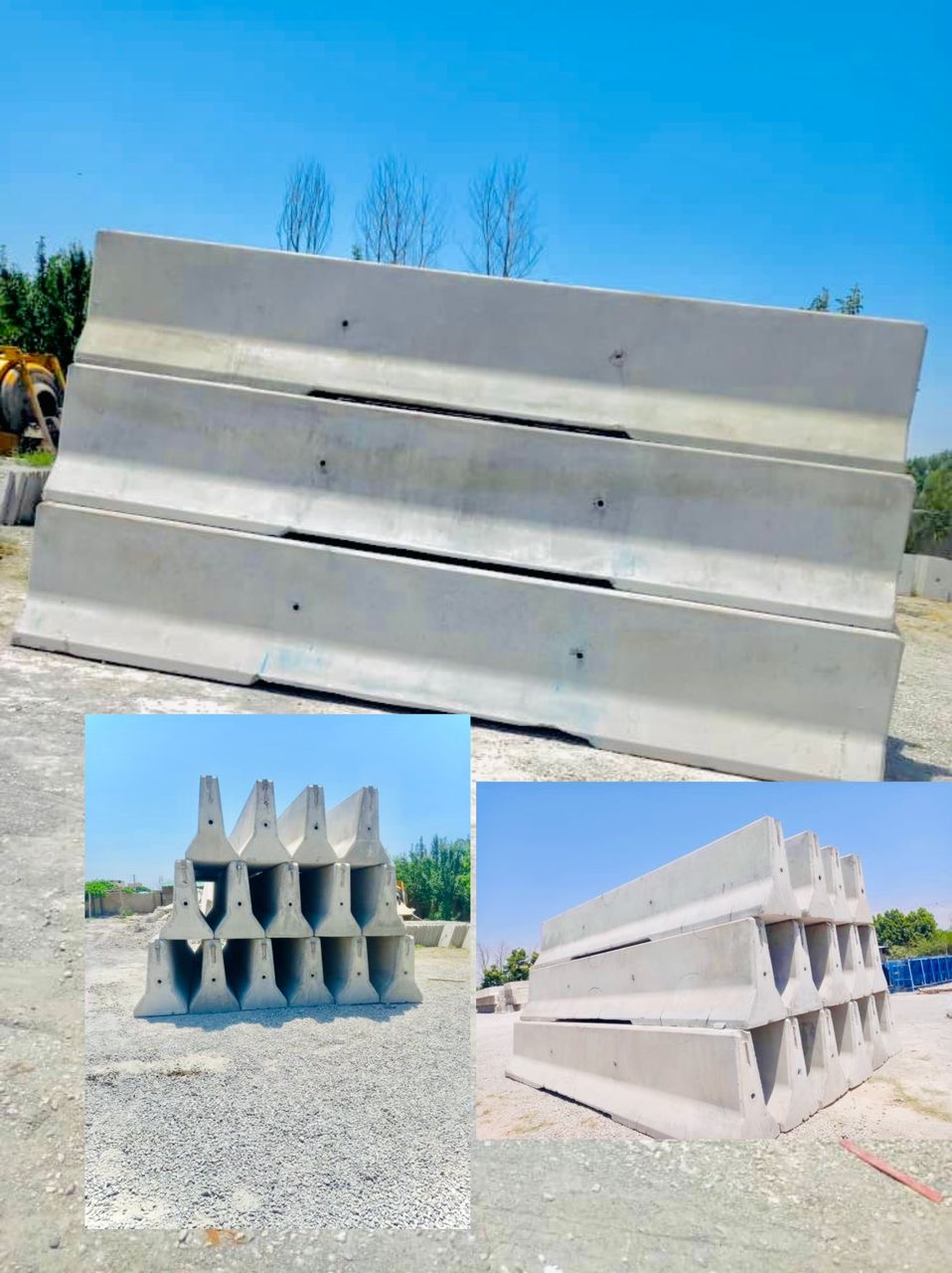 قیمت نیوجرسی بتنی و سنگ دل بتنی پیش ساخته