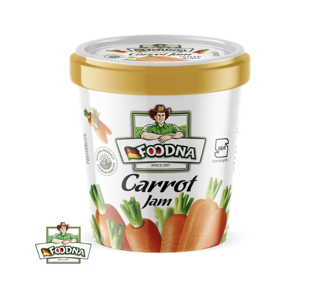 خرید ‌و‌ قیمت مربا هویج فودنا ۱۸۰ گرمی + فروش صادراتی