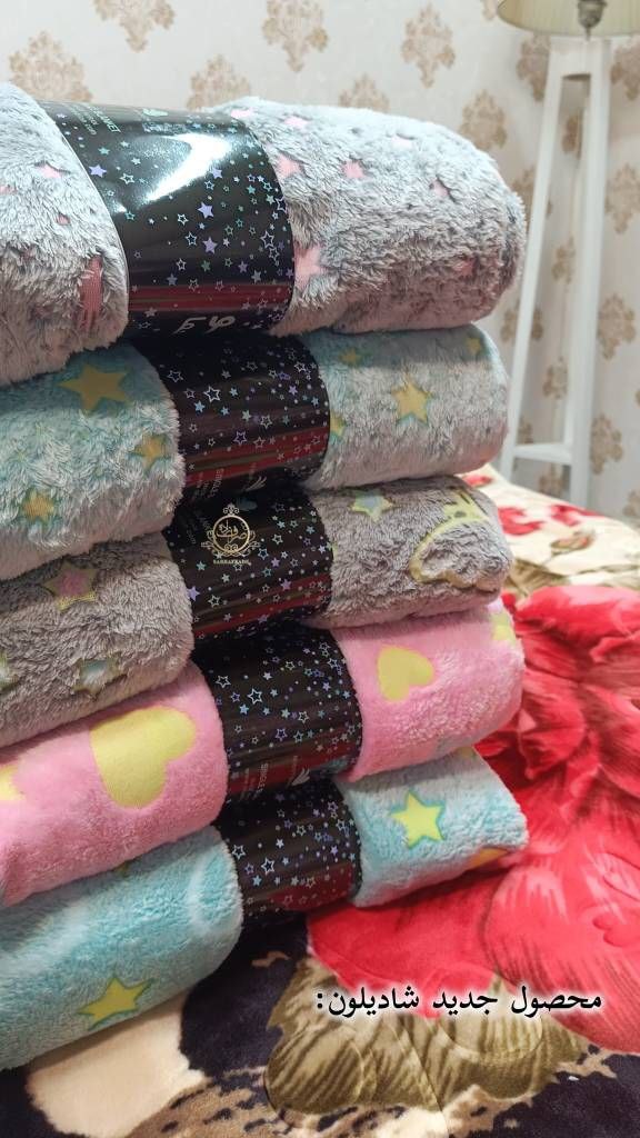 پخش عمده و قیمت مناسب و صادراتی پتو یک نفره شب نما شادیلون