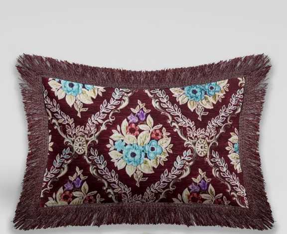 تصویر 3 از قیمت خرید روبالشی شانل زری کوب ریشه دار + فروش استثنایی