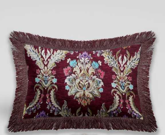 تصویر 1 از قیمت خرید روبالشی شانل زری کوب ریشه دار + فروش استثنایی