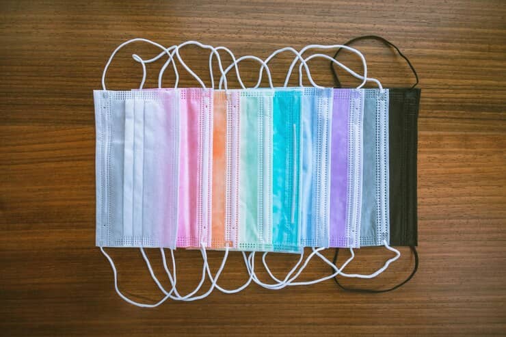 خرید ماسک یکبار مصرف رنگی رنگی +  قیمت فروش استثنایی