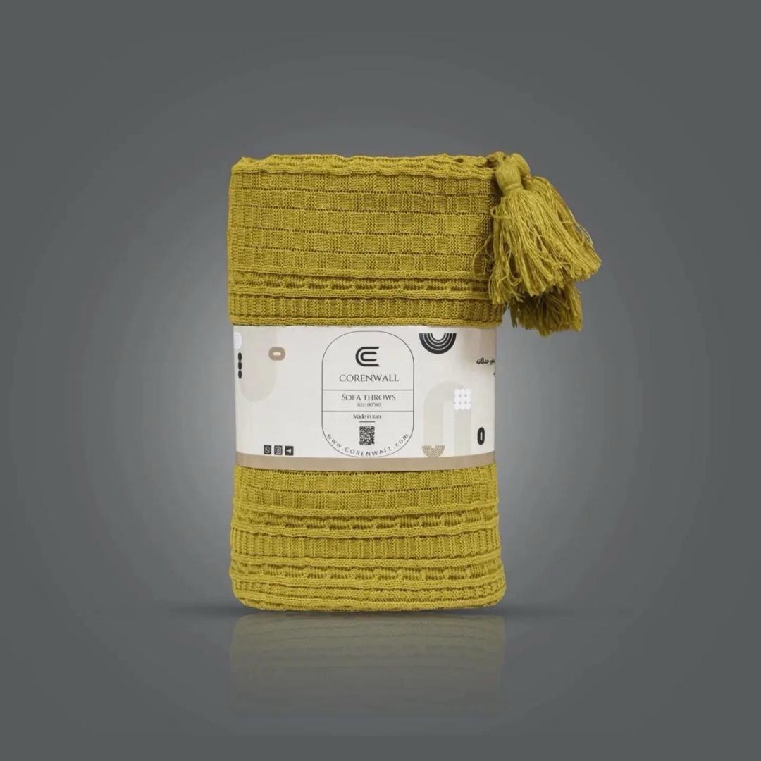 تصویر 3 از قیمت پتو شال مبل هیلدا بافت لطیف + فروش صادراتی