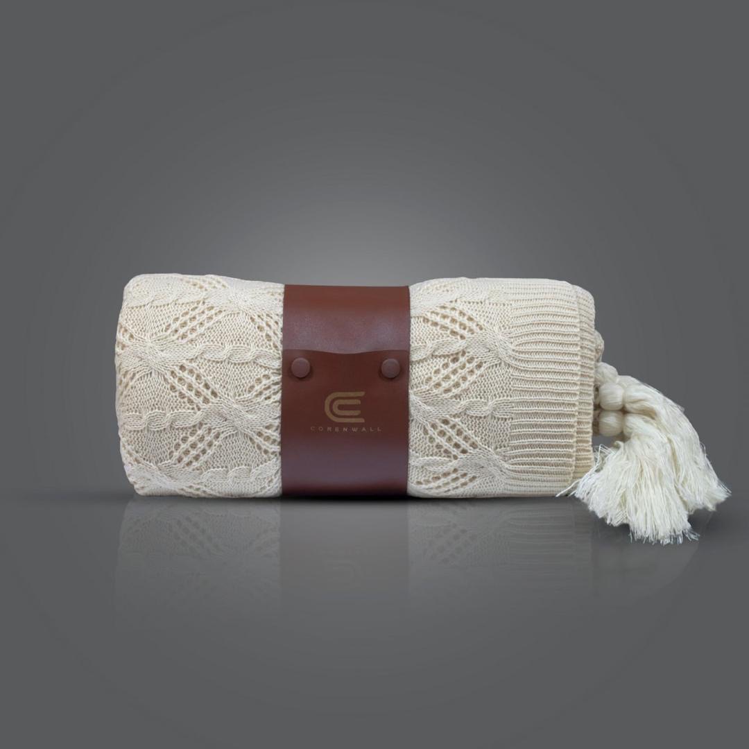 تصویر 5 از خرید پتو شال مبلی بافت رنگ روشن + فروش بی واسطه