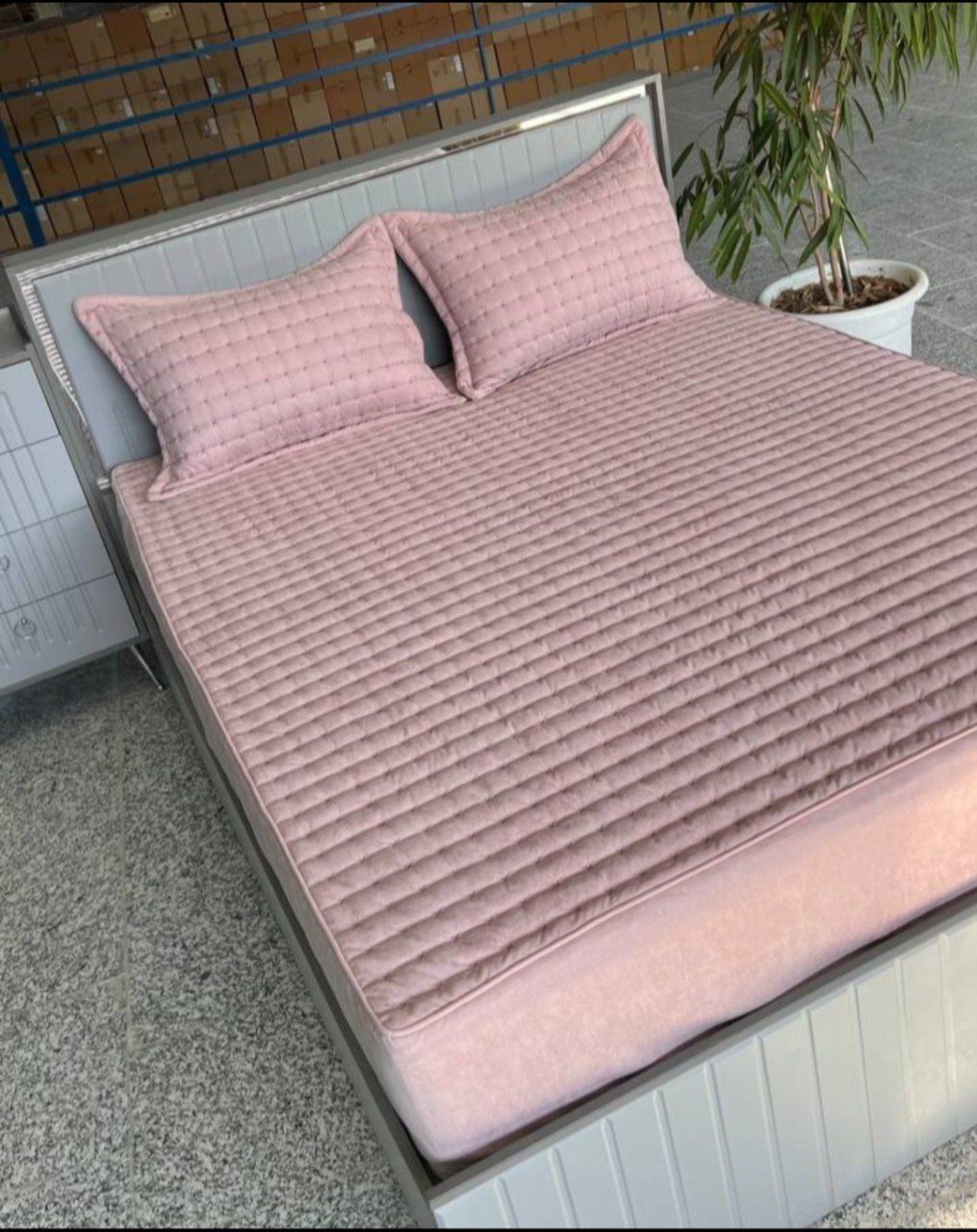 ملحفه روتختی گل دوزی و پنبه دوزی متینا
