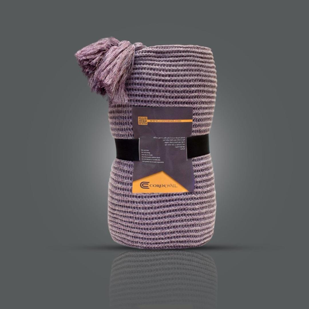 تصویر 4 از قیمت خرید شال مبل بافتنی کارما ساده + فروش عالی