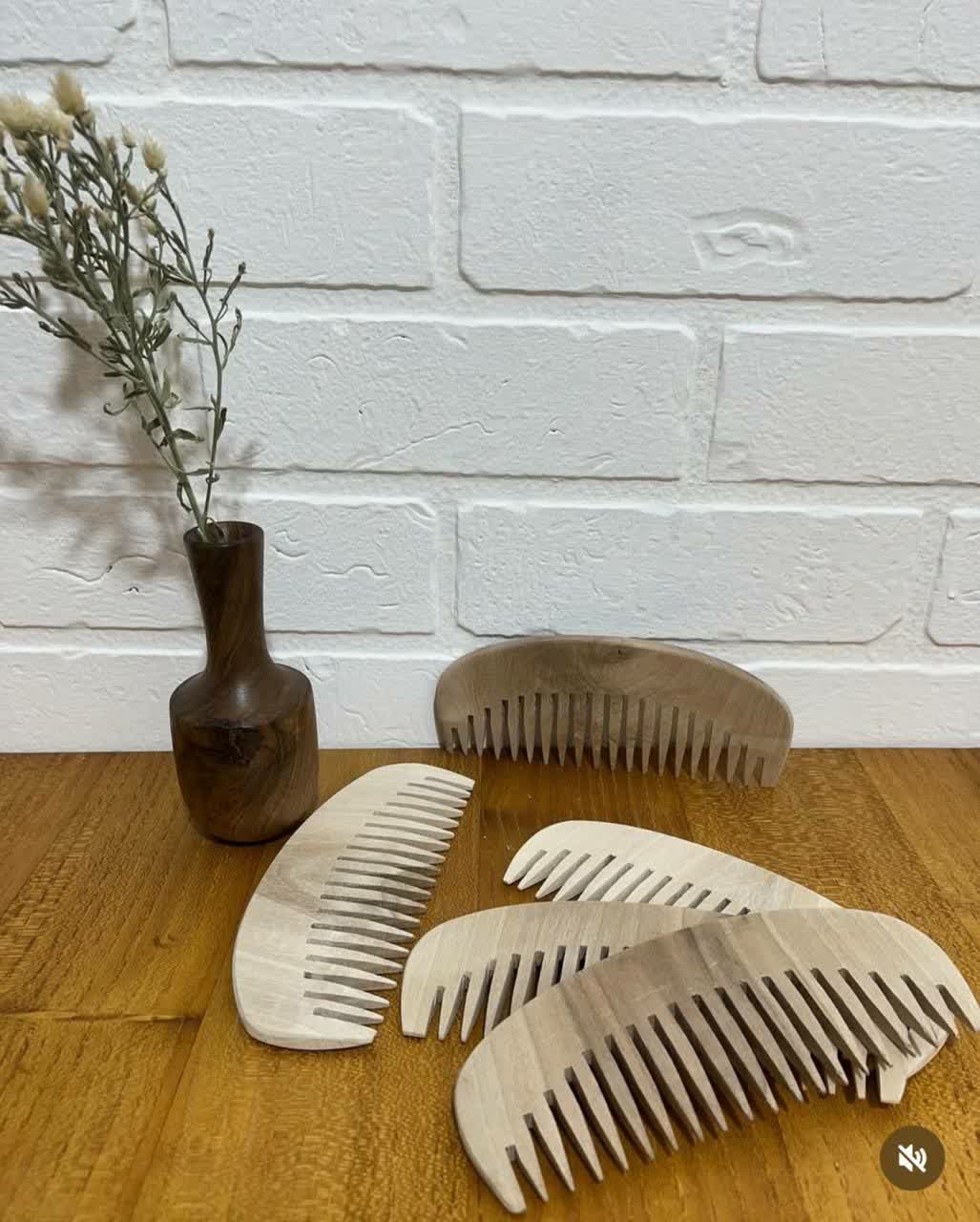 فروش شانه سر چوبی + گردو