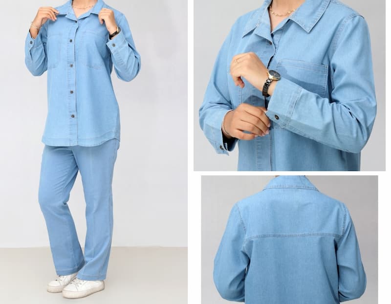 خرید شومیز زنانه ساده آستین بلند + قیمت فروش عمده