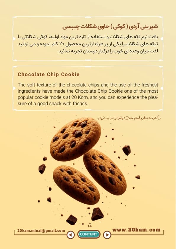 بهترین کوکی کشمش و گردو + قیمت خرید عالی