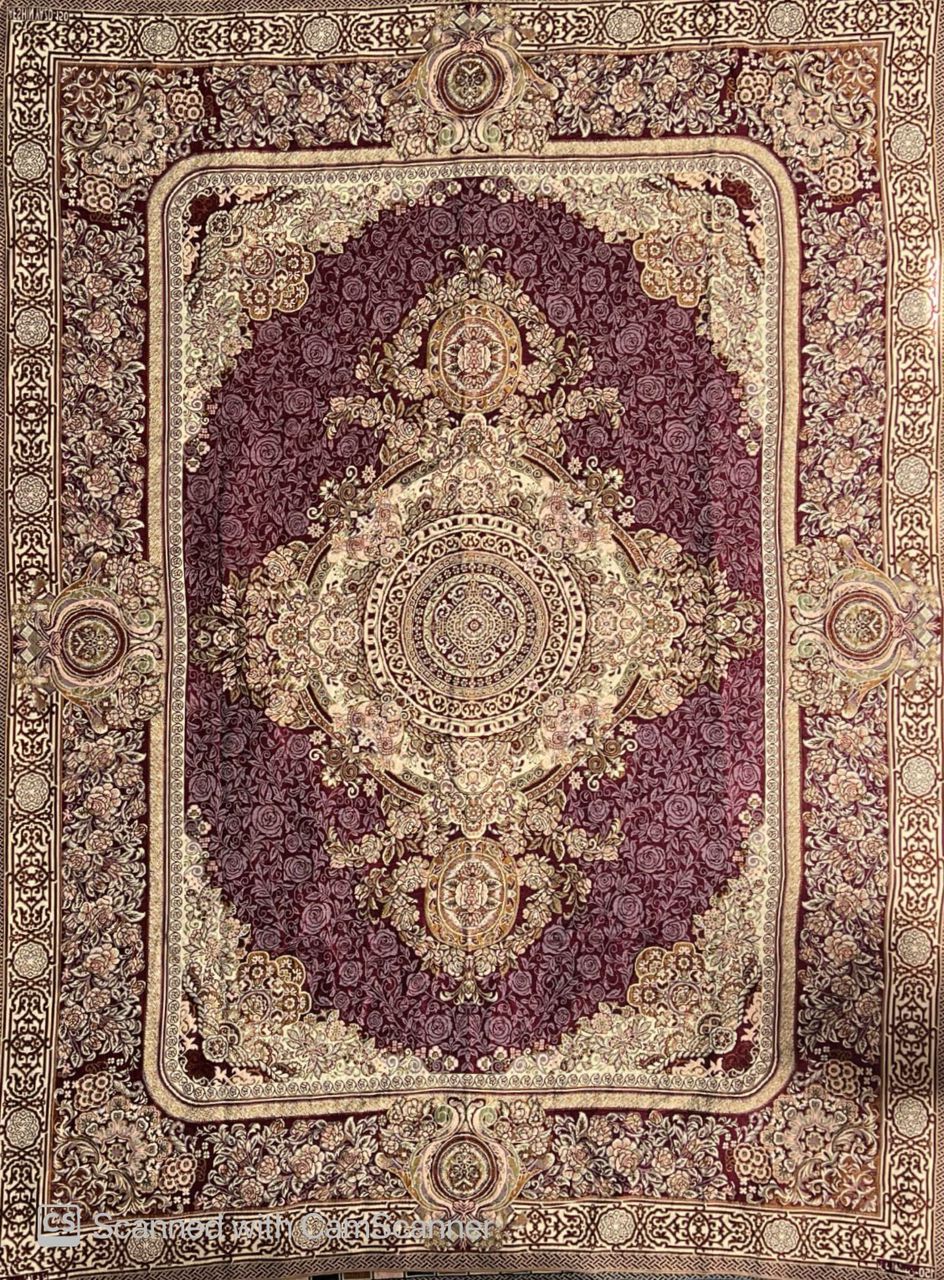رو فرشی مخمل زرکدار