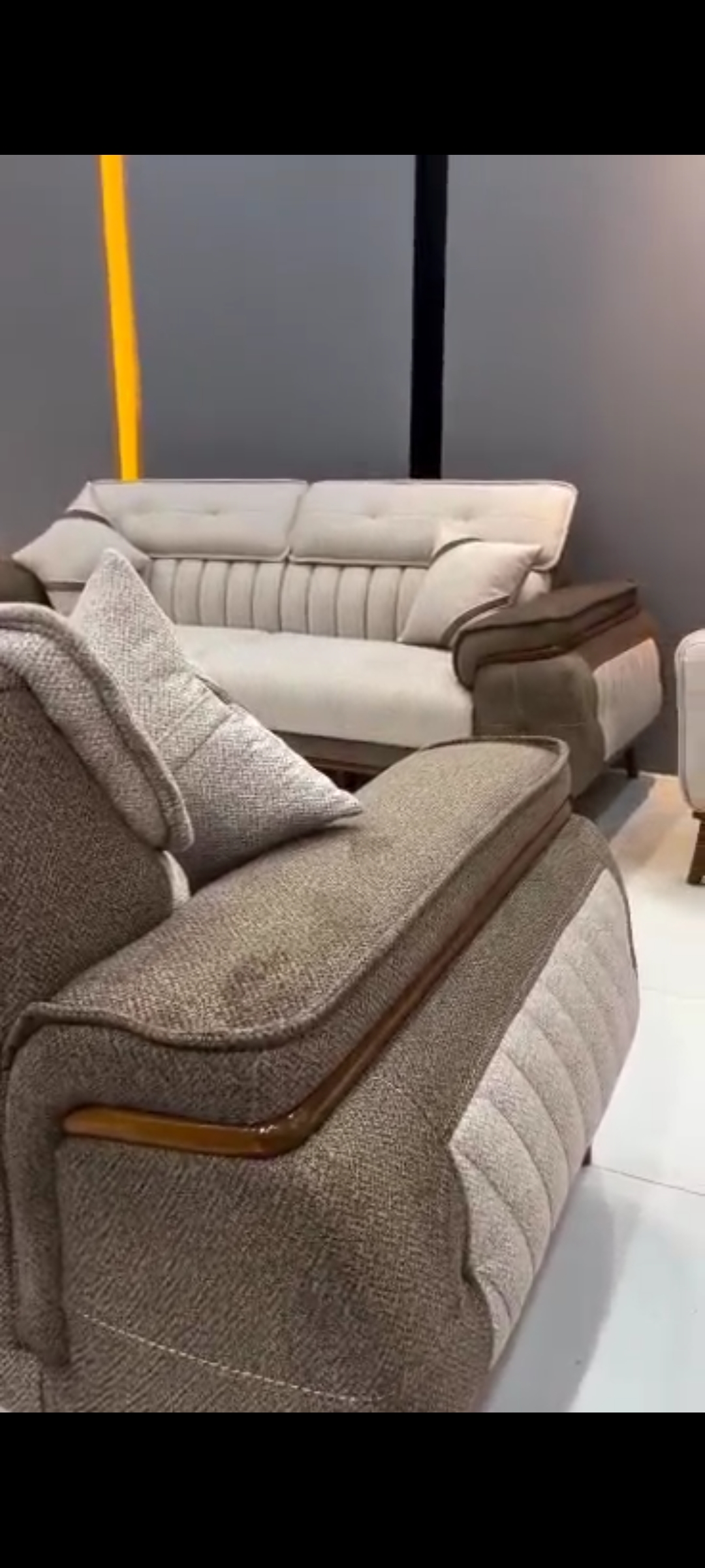 فروش مبل راحتی کرم قهوه ای یسنا + قیمت خرید به صرفه