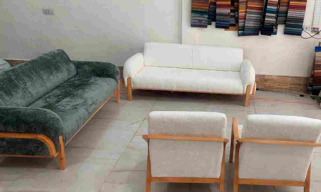 خرید و قیمت مبل راحتی سبز و سفید حتما + فروش عمده