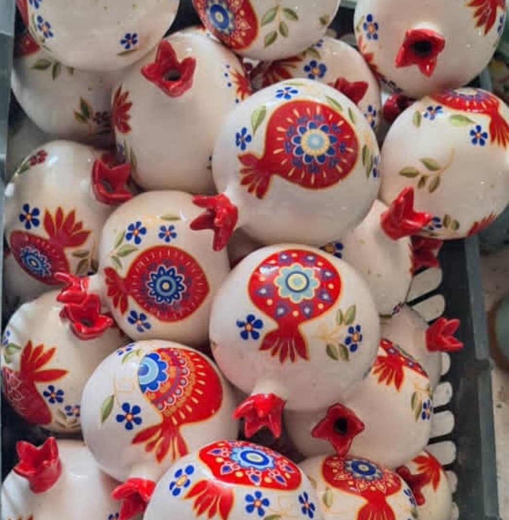 قیمت خرید انار یاد بود شب یلدا سرامیکی + فروش عمده