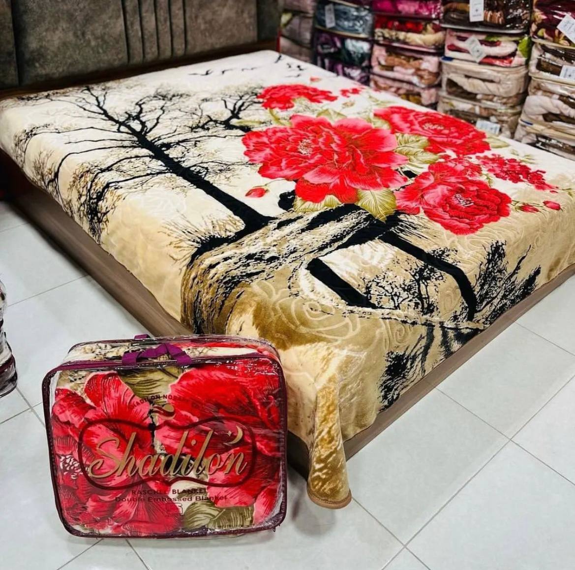تصویر 4 از پتو دونفره گلبافت با ظاهری زیبا و چشم نواز و با دوام