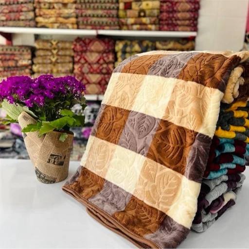 تصویر 1 از پخش عمده + پر فروش و قیمت مناسب پتو ضخیم شادیلون دو نفره خشتی