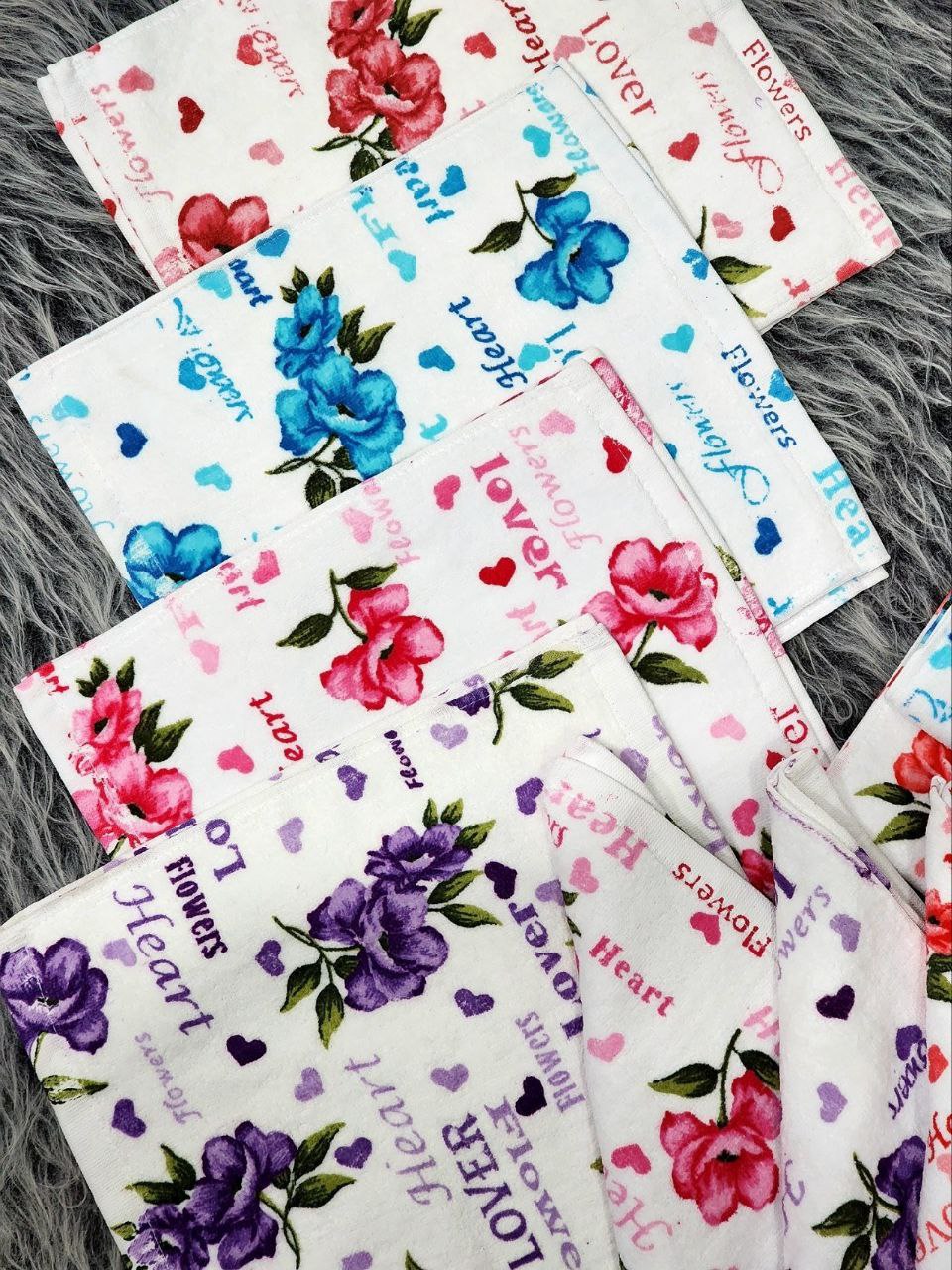 قیمت اقتصادی و پر فروش و عمده حوله دستی چاپی سایز 40 در 40 نرم و لطیف