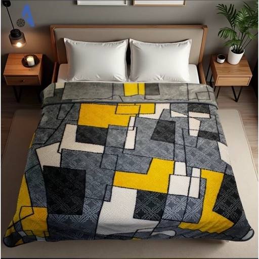 تصویر 1 از فروش عمده و قیمت ارزان پتو مسافرتی چهار فصل راژان گلدار دو نفره ضخیم