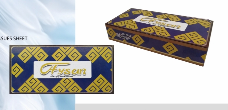 فروش مستقیم دستمال کاغذی 100 برگ آیسان (50 برگ دولایه) + از تولید به مصرف