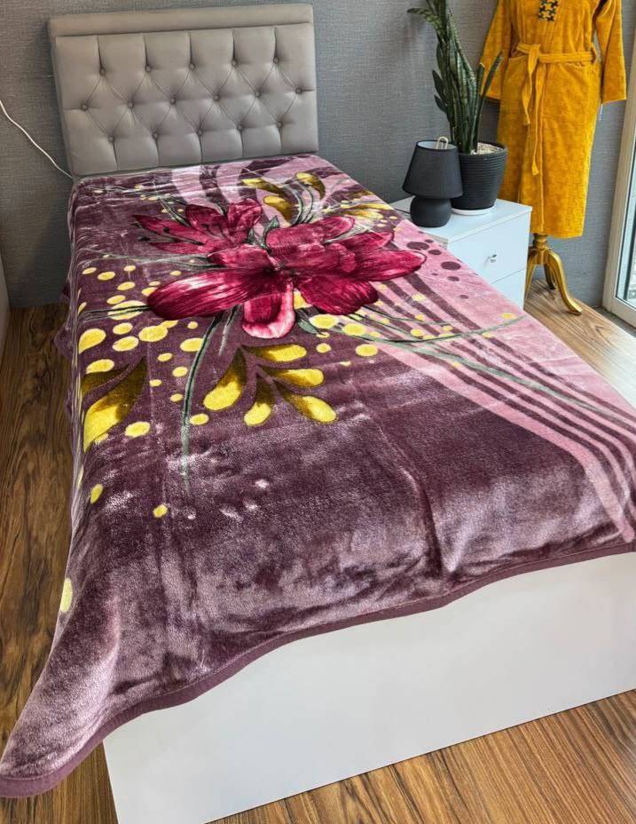 تصویر 2 از خرید پتو پروانه گلدار تک نفره با قیمت مناسب