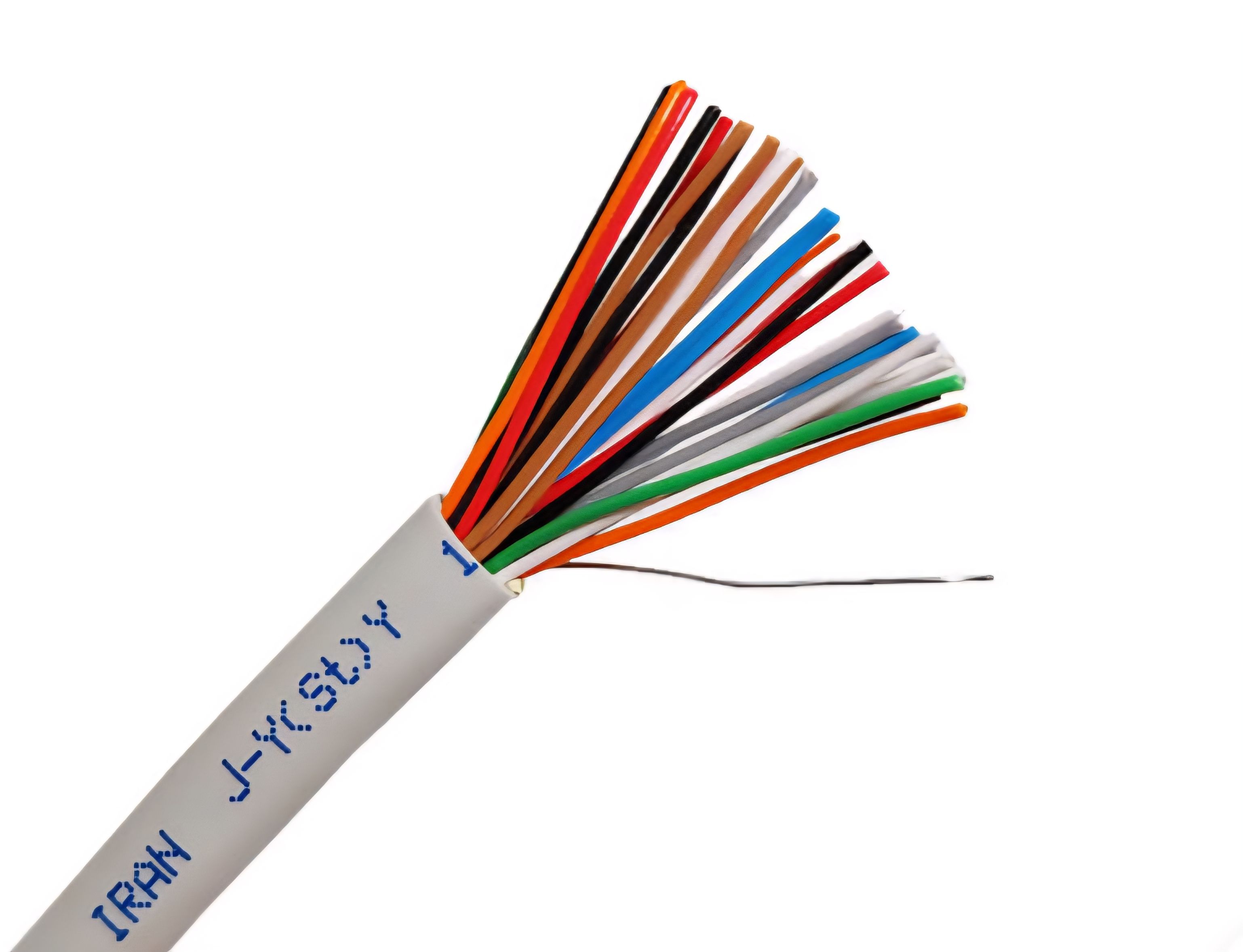 کابل 10 زوج 0/4 هوایی طوسی کرمان + قیمت بازار