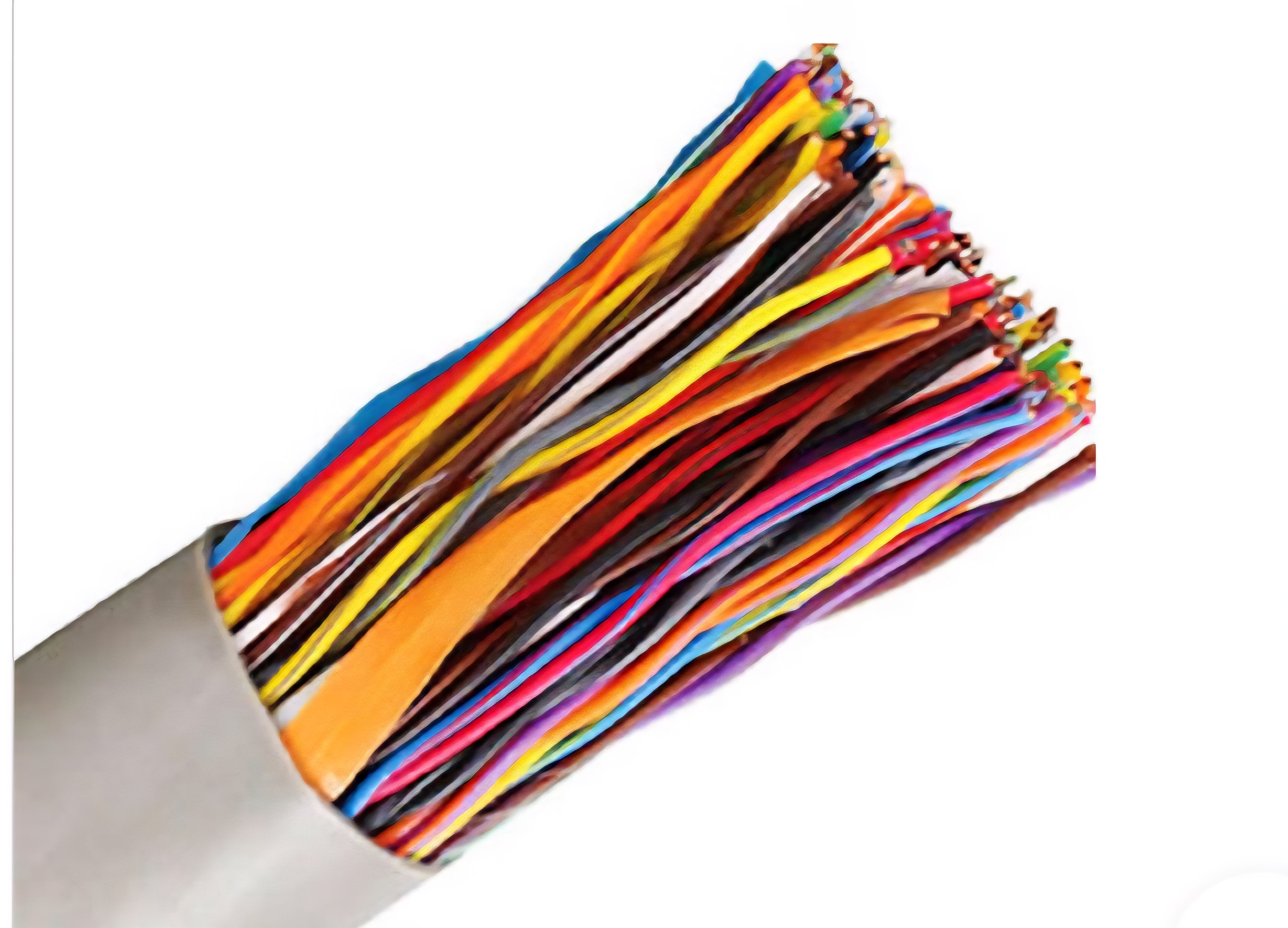 کابل 100 زوج 0/4 هوایی طوسی کرمان + قیمت عمده