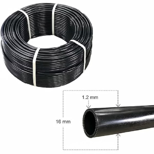 تصویر 1 از خرید لوله پلی اتیلن 16 میلی متر آبیاری قطره ای کلاف 400 متری + قیمت عالی با کیفیت