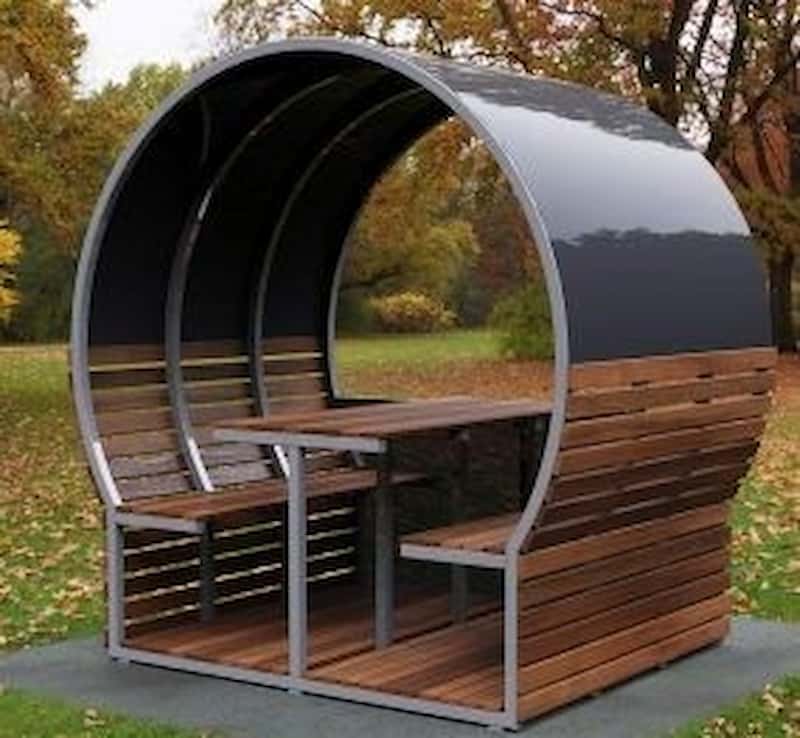 تصویر 2 از خرید و قیمت نیمکت شهری سایه بان دار + فروش عمده