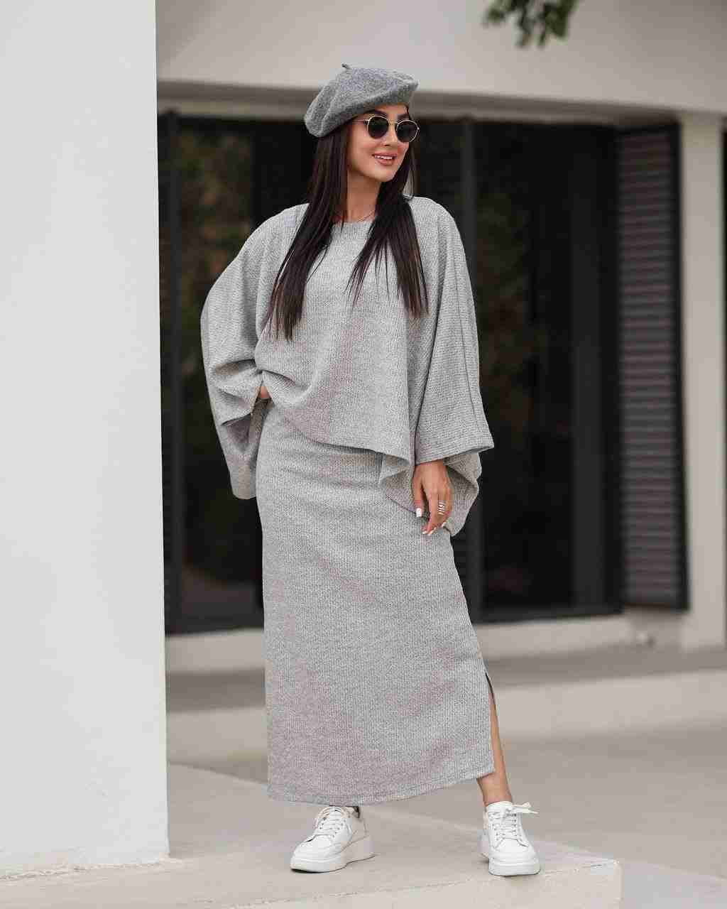 فروش و قیمت ست شومیز دامن پاییزه بافت کشی