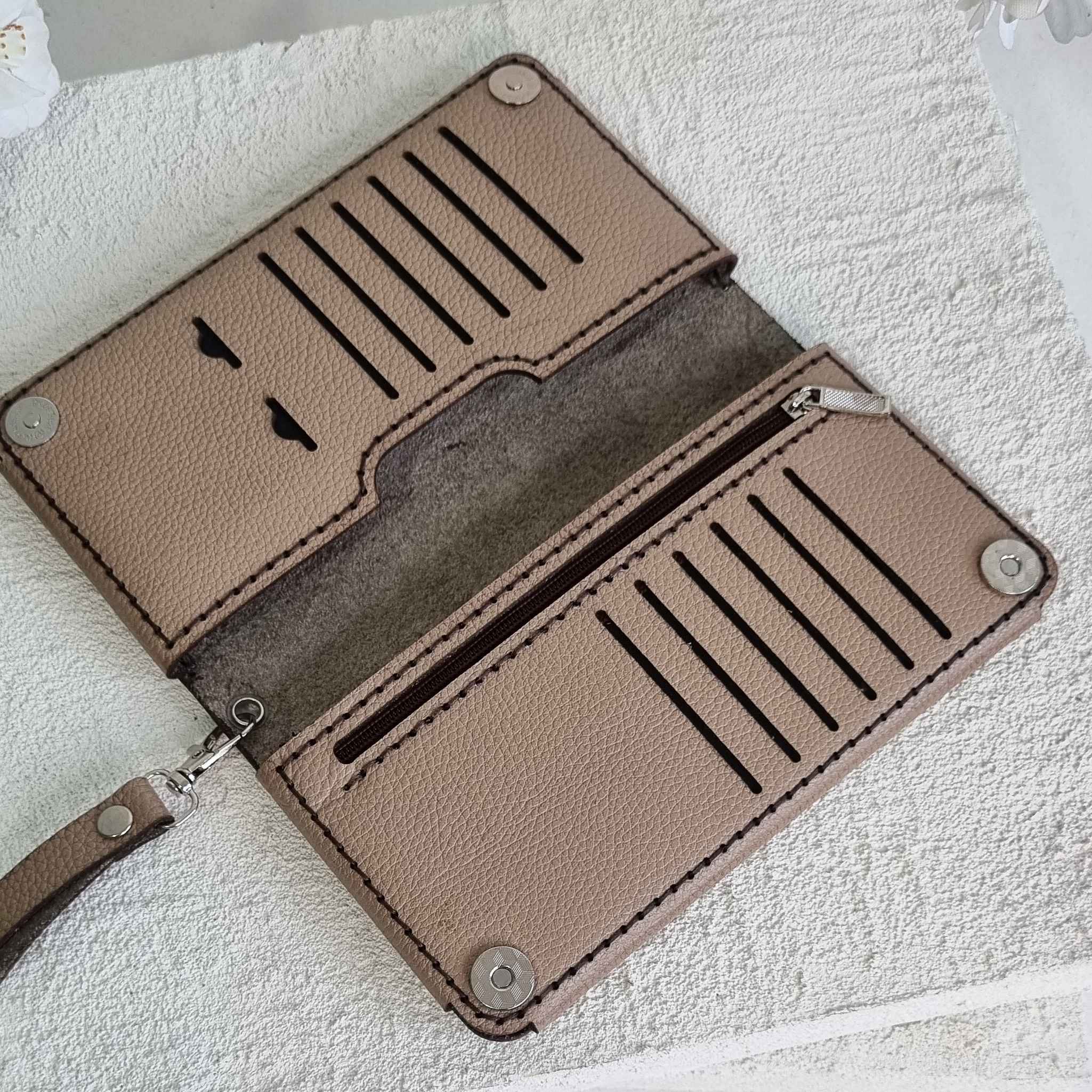 کیف پول چرم مناسب گوشی + خرید