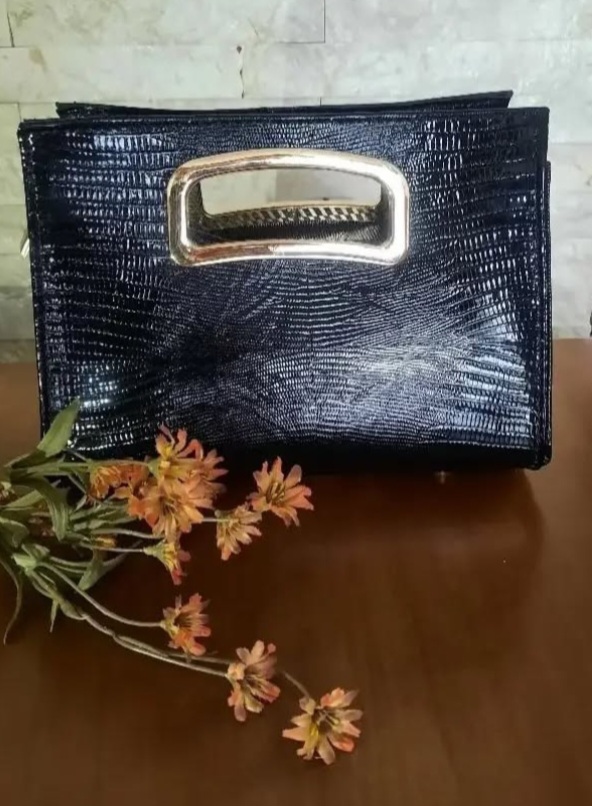 کیف دستی چرم مجلسی دست دوز