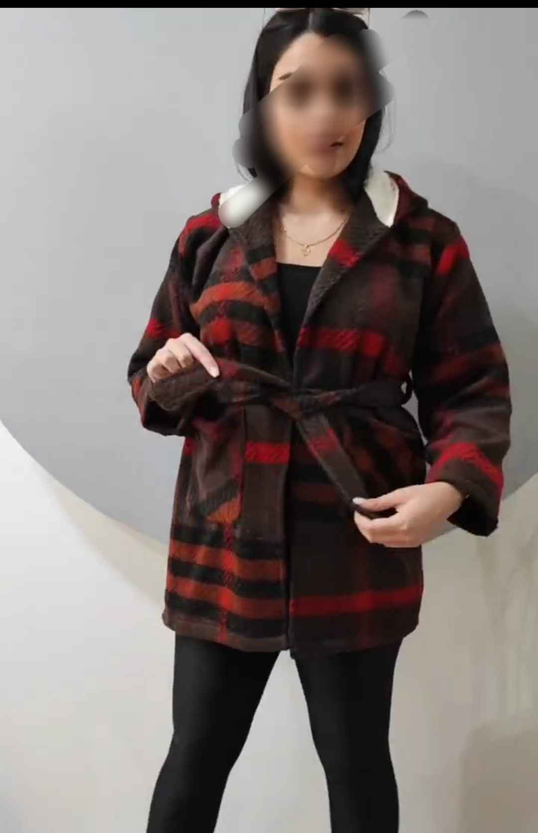 خرید و قیمت مانتو کلاهدار بافت + ترند پاییز