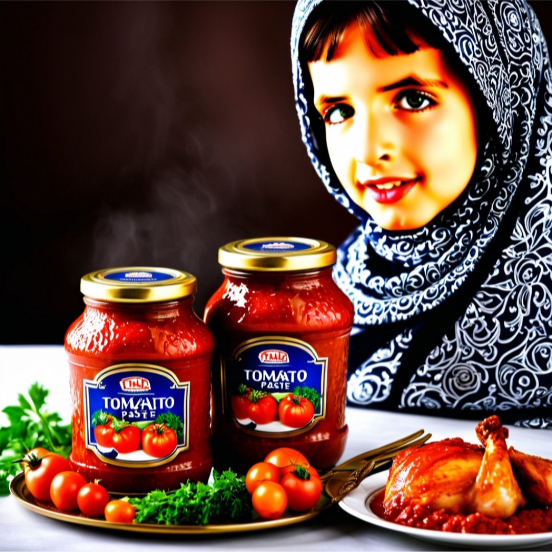 رب گوجه شیشه 1300 گرمی عمده