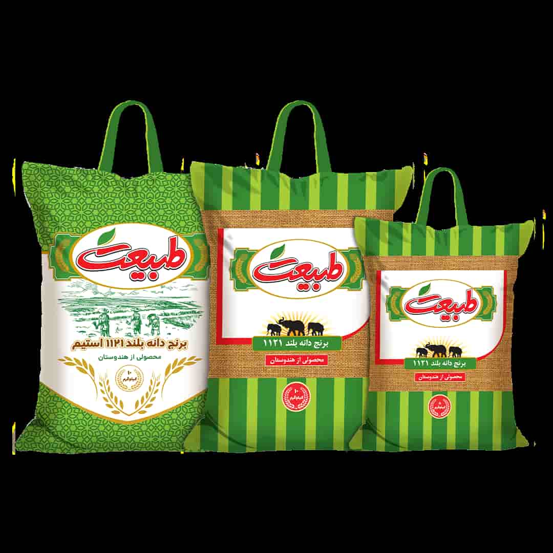 قیمت خرید برنج ۱۱۲۱ طبیعت کیسه سبز