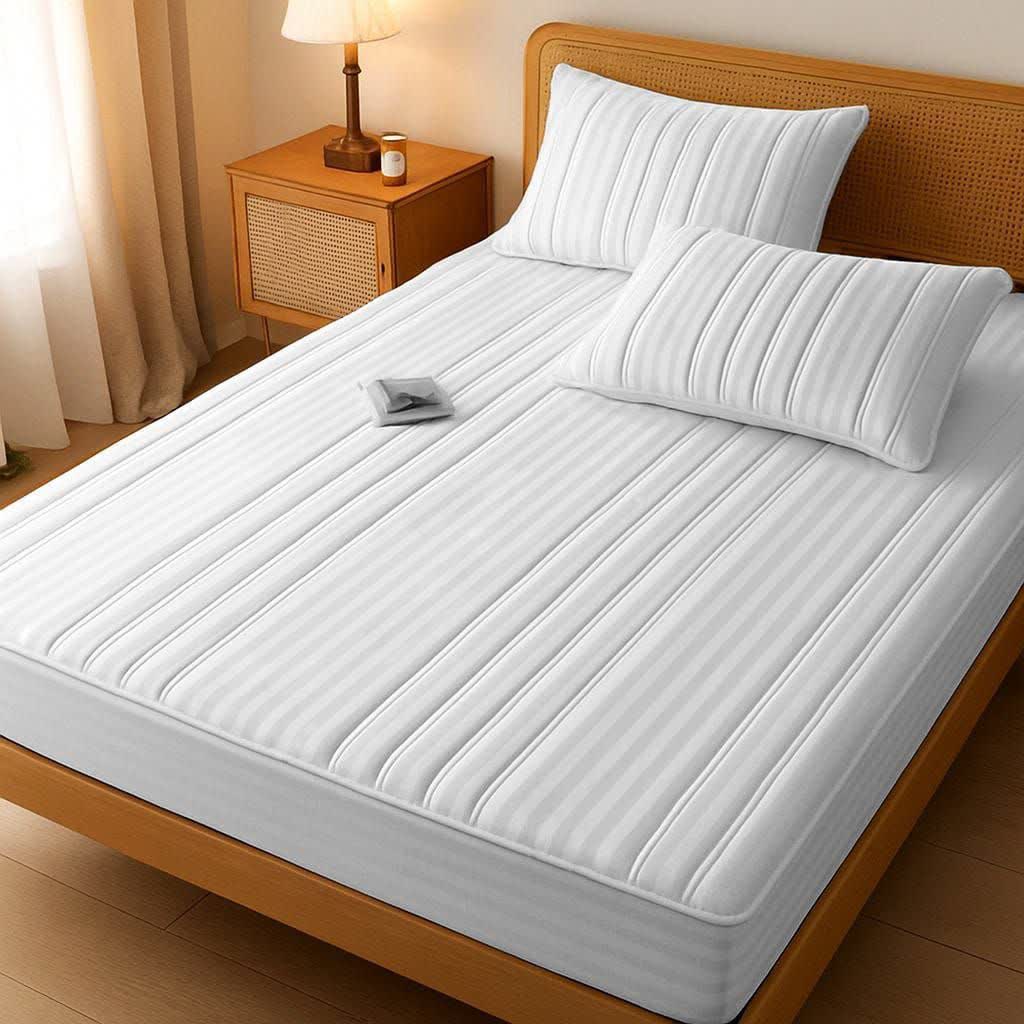 روکش هتلی یک نفره دو تکه تنوع رنگ خرید عمده + فروش قیمت استثنایی